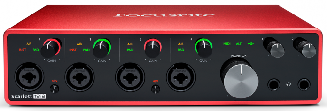 Focusrite 發(fā)布第三代 Scarlett 音頻接口系列，USB-C 接口 + 24 / 192 配置
